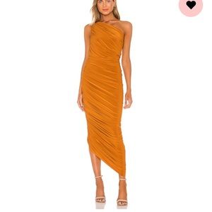 Norma Kamali / Diana Gown in Bronze / Size Small